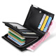 Kaiser Paul Williampolo Herren Kurzer Brieftasche echtes Leder Multifunktionaler Reißverschluss Kopfschicht Cowhide Wallet Herren-Kartenbeutel Schwarz