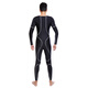 NSA unisex one-piece sunscreen waterproof swimsuit with 5XL second generation sharkskin swimsuit winter swimsuit 554 black cloth gray thread + sharkskin swimming cap M (1.55m/85Jin Jin equals 0.5kg)