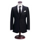 BAROMON 96.1% Wool Suit Men's Business Suit Men's Complete Set Men's Business Light Formal Wear Groom Wedding Navy Blue 175C (Please note or leave a message for pants size)