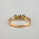 TIYA colorful tsavorite ring, 18K gold green tsavorite ring 13 inches RTGR-510