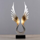 JisiMei Modern Simple Eagle Abstract Sculpture Ornament Creative Home Living Room TV Cabinet Office Decorative Crafts Spread Your Wings and Fly