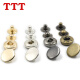 TTT Copper -Taste vier Teile 831/633/655 Kupferquad -Knopf -Jacke Down Jacke versteckter Knopf kleiner Knopf Gold Durchmesser 12,5 mm/20 l [6 Stück]