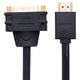 Cable de adaptador hembra verde HDMI a DVI HDMI a DVI-I/DVI24+5 HD Conversión de cabezal de conversión bidireccional Conexión del monitor de computadora portátil 20136