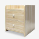 Yameile bedside table, simple and fashionable bedside table, double drawer cabinet, simple small bedside table