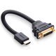 Cable de adaptador hembra verde HDMI a DVI HDMI a DVI-I/DVI24+5 HD Conversión de cabezal de conversión bidireccional Conexión del monitor de computadora portátil 20136