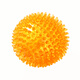 EETOYS medium thorn ball orange dog toy fun sounding teeth grinding and bite-resistant tooth cleaning ball to relieve boredom alone pet supplies