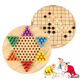 Sangetian (SANGTY) Checkers Gobang Children's Desktop Game All-in-One Board Chess Wooden Checkers Intellectual Toy Primary School Students 2858 Checkers-Gobang