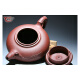 [One sand, one gravel] Genuine Yixing purple sand pot original ore bottom tank green 520ml large capacity famous handmade Xiaoyao bamboo