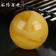 Shichuan Baishi original ore natural beeswax single bead loose bead beeswax bracelet three-way beeswax separator bucket bead amber bead loose bead diy beeswax round bead single bead diameter 9mm