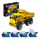 Bangbao remote control building block car children's assembled building block toys electric assembly car Hercules crane truck Fengchi dump truck 6913