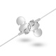 
Daiwei mobile phone headphones with wired and microphone bass earbuds suitable for original Samsung Galaxy silver Samsung S10/SM-G9730/SM-G9738