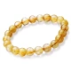 Shiyue Jewelry 9-10mm Golden Hair Crystal Bracelet Crystal Agate Couple Bracelet for Men and Women