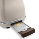 Delonghi CTO2003.VBG toaster icona retro breakfast series 2-slice home bread machine cream white
