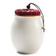SUSHICERAMICS tea jar fat white simple sealed jar ceramic storage jar tea set accessories