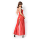 
CHILIROSE imported sexy lingerie sexy pajamas slit long skirt open-stitch leaking breasts sexy transparent bra underwear suspender short skirt thong suit red CR-3883 slit long skirt L/XL large size 118-148Jin[Jin equals 0.5 kg], 160-178CM