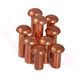 Cambiamiento de cobre semi-ronhondeo de cobre con tapa redonda sólida de cobre anchas de cobre urnas de cobre willow uñas gb867 m5*12 [10 tabletas]