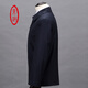 Ding Tong Men's Wool Jacket de chaqueta delgada para hombres Spring and Autumn Short Middle-Edge Menor's Business Lapa informal suelta Blue oscuro IJ-002 Código de 175 estándares Custom