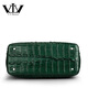 V.V.Brown New Genuine Crocodile Leather Women's Bag Handbag Fashion Genuine Leather Large Capacity Shoulder Bag Crossbody Bag Banquet Bag Gift Black