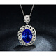 Millais Jewelry 5A Grade Tanzanite Pendant 18K Gold Inlaid Diamond Necklace with 95 Points Diamonds Available in Stock without Chain Expedited Shipping in Stock (Excluding Chain)