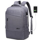 AOKING Backpack Backpack Casual Fashion Water-Repellent Computer Bag 15.6-inch School Bag FN77176 Gray