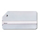 Benzheni Suitcase Aluminum Alloy Luggage Tag Metal Boarding Pass Suitcase Consignment Tag Trolley Case Identity Tag Including Handwritten Card Brushed Silver