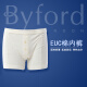 BYFORD/百富男士平角裤棉平角内裤EUC棉中腰四角裤男内裤-MW724 MW724绿色 1条 L