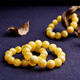 OUCERNY White Flower Nectar Bracelet Unoptimized Full Honey Round Beads Beeswax Amber Men's and Women's Bracelet Baltic Sea 11mm+ Randomly selected for delivery