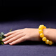 OUCERNY White Flower Nectar Bracelet Unoptimized Full Honey Round Beads Beeswax Amber Men's and Women's Bracelet Baltic Sea 11mm+ Randomly selected for delivery