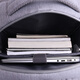AOKING Backpack Backpack Casual Fashion Water-Repellent Computer Bag 15.6-inch School Bag FN77176 Gray