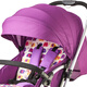 [90% neuf] La poussette HD Xiaolong Habi peut s'asseoir, couché, légèrement plié, debout, absorbant les chocs, paysage élevé, les bébés enfants peuvent remplacer le chariot à deux voies Purple LC508-T826