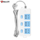 Bull socket basic blue and white model porous long-line multi-functional electrical plug-in board sub-control switch drag strip with child protection door/new national standard/socket/terminal board 3 positions [sub-control] 1.8 meters GN-314