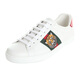 Gucci men's shoes GUCCI white leather tiger head men's flat shoes 457132 A38G0 9064 8/42