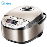 美的（Midea）电饭煲电饭锅气动涡轮防溢金属机身圆灶釜内胆4L电饭煲MB-WFS4037