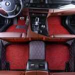 美伊达双层可拆卸丝圈全包围汽车脚垫新朗逸英朗动思域科鲁兹逸动博越致炫福克斯轩逸V7马6大迈X5 黑红色 大众宝来帕萨特捷达高尔夫浩纳朗逸朗行凌渡POLO