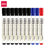 得力(deli)办公会议白板笔可擦易擦10支 7黑2蓝1红