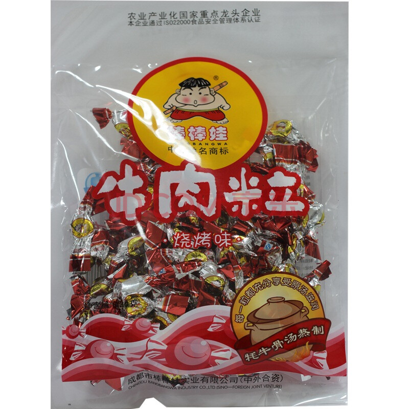 四川特产 棒棒娃牛肉粒烧烤味120g