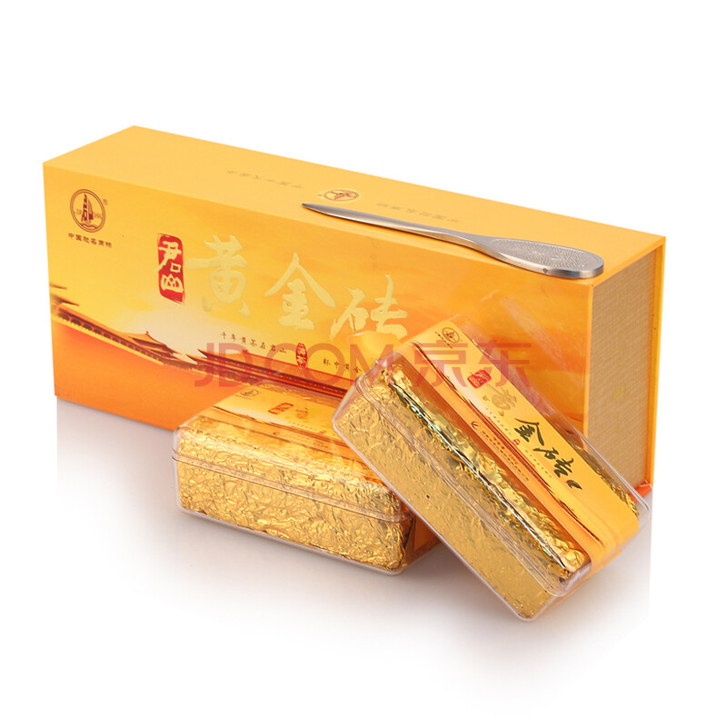 【正品】湖南君山茶业 十大名茶 黄茶 砖茶 君山银针黄金砖400克 特级