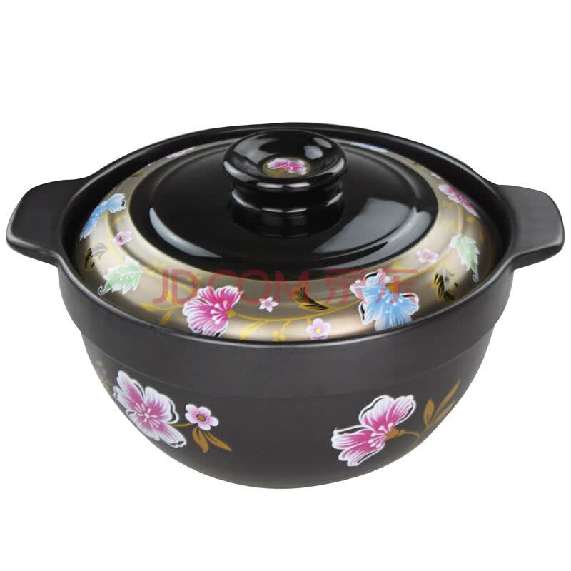 雅诚德45l靓康瓷煲晶彩韩式陶瓷砂锅炖锅汤煲