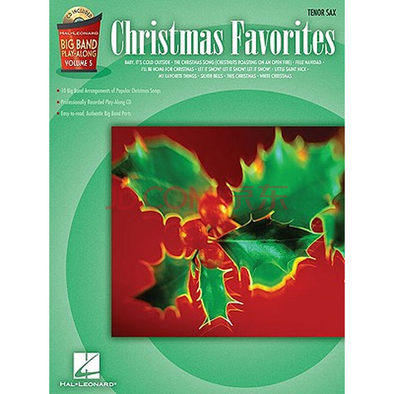 【预订】christmas favorites: tenor sax [with