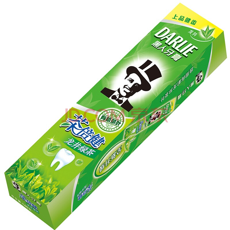 黑人茶倍健龙井绿茶牙膏140g