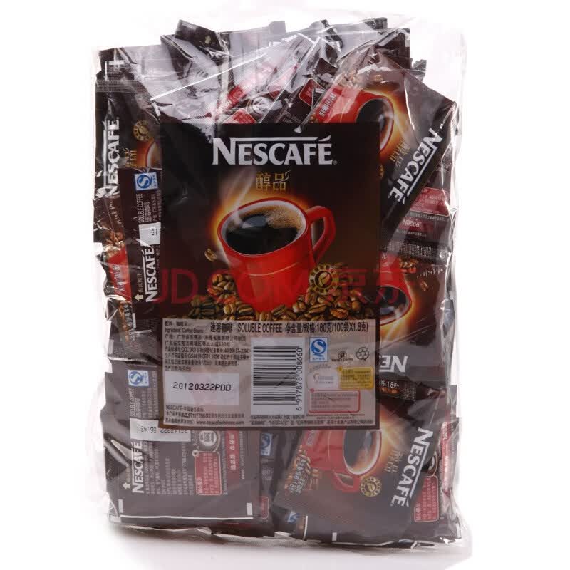 nestle雀巢咖啡醇品袋装180g
