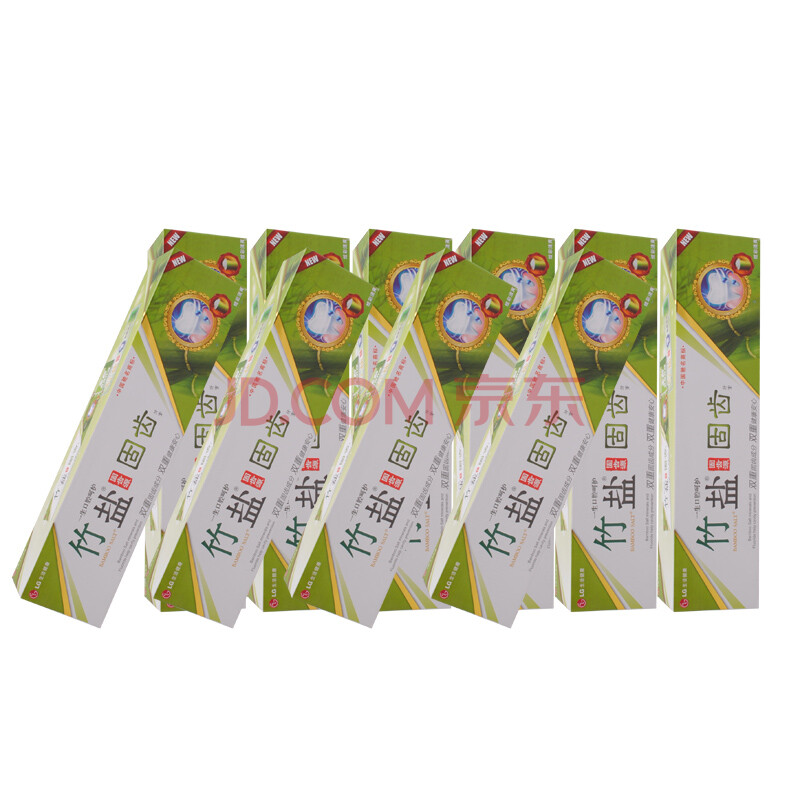 竹盐lg 固齿源固齿牙膏 115g 十支装