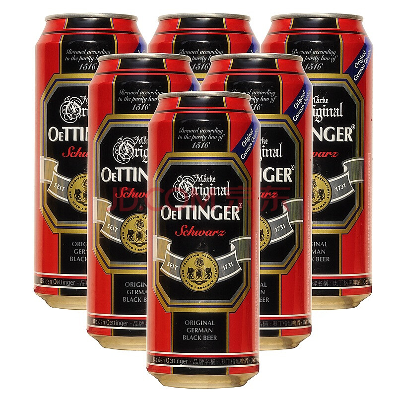 德国oettinger奥丁格黑啤酒 500ml*6听
