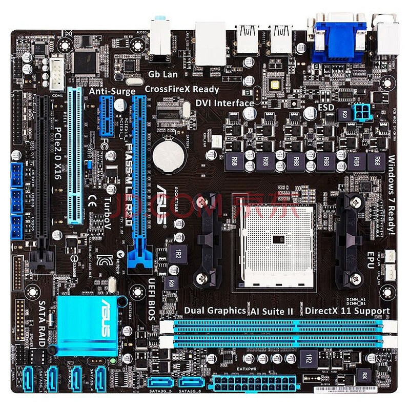 华硕(asus) f1a55-m le r2.0 (amd a55 fch / socket fm1 )主板