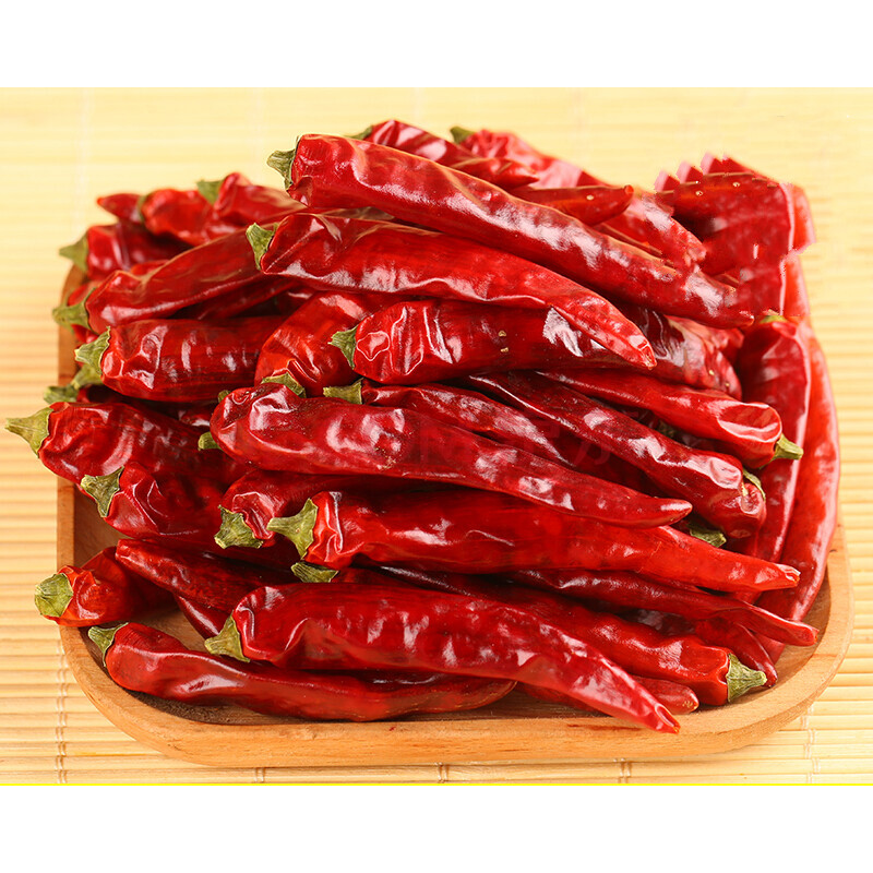 重庆石柱红5号干红辣椒朝天椒500g中辣香气浓郁适用火锅油辣子 500g