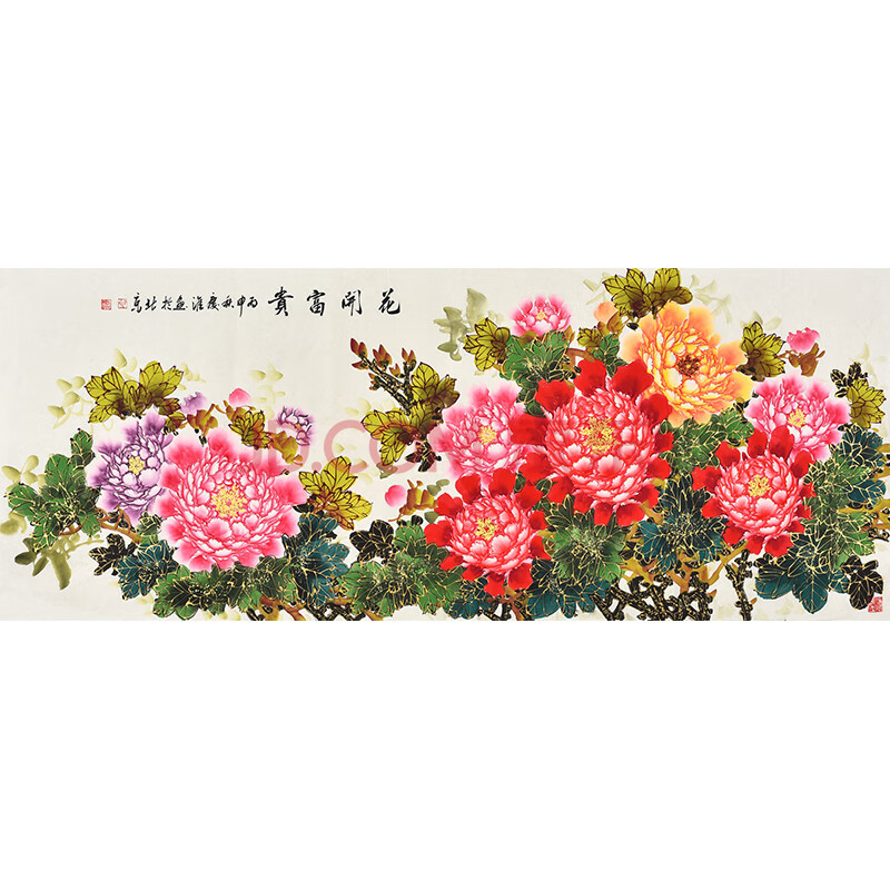 当代实力画家 曾庆怀《花开富贵》