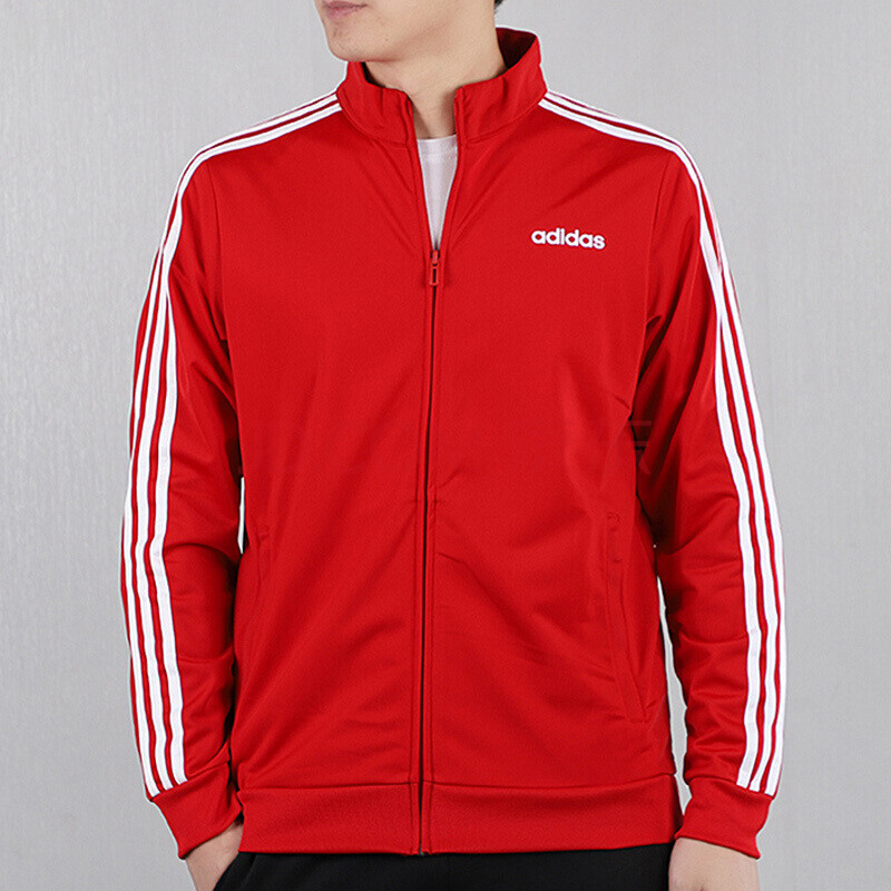 春季新款立领运动服舒适耐磨防风保暖夹克 fm6069/红色/两侧拉链口袋