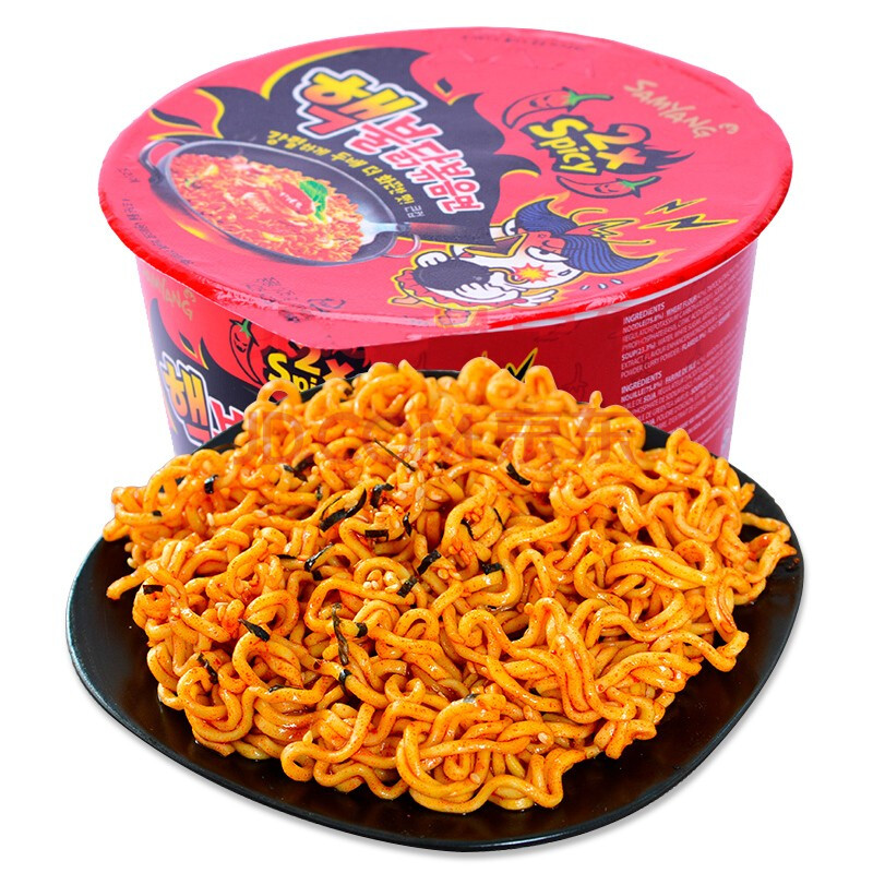 韩国三养火鸡面超辣 双倍辣小杯面70g 大杯面105g干拌面速食拉面 双倍
