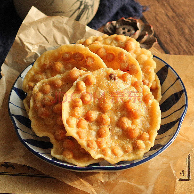 350g香酥脆豌豆饼四川特产油炸糕点小吃独立包装【图片 价格 品牌 报
