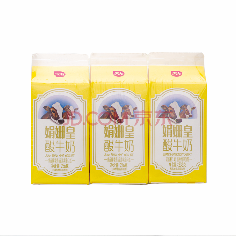 天友娟姗皇酸牛奶(6连杯) 236g*6